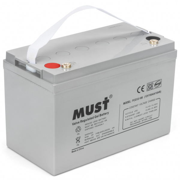 Акумулятор гелевий Must 12v 100Ah (FCG12-100)