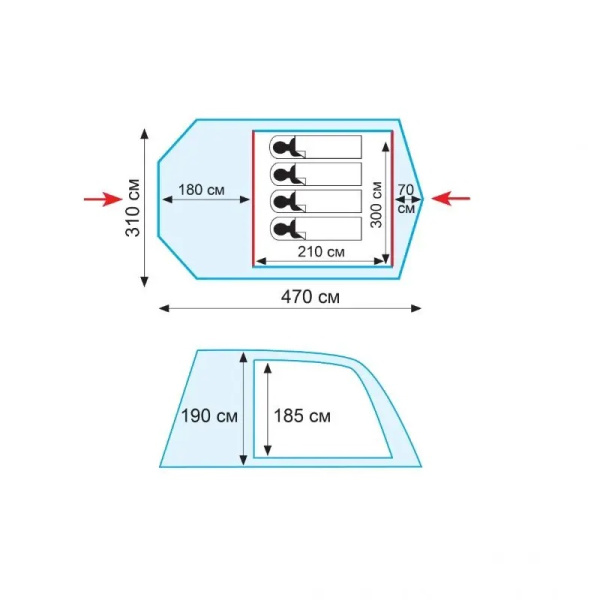 Намет Tramp Baltic wave 5 (V2) (TRT-079)