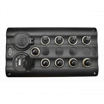 Панель RYE на 4 перемикачі автомат 82х107мм (HF60-046PN)