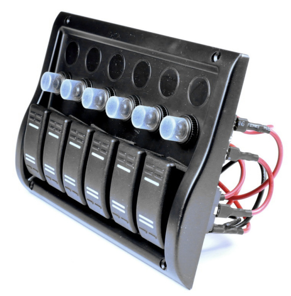 Панель AAA на 6 перемикачів (10016-BK)