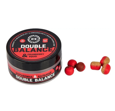Бойли Brain Double Balance Cranberry & Squid (журавлина + кальмар) 10+8х12mm (1858.21.71)