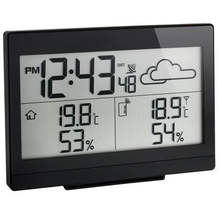 Метеостанція TFA "Casa", 141x48x100 мм, чорна (35113501)