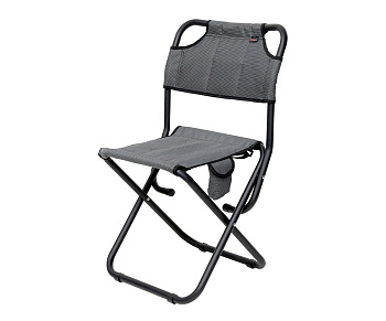 Стілець складаний Forrest Рибак 22 зі спинкою сірий меланж (FRSTSSB22)
