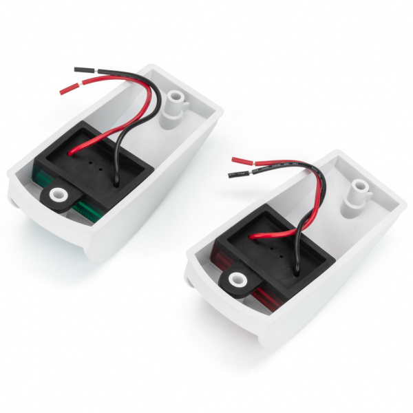 Пара навігаційних вогнів Easterner, білий корпус (C91002)