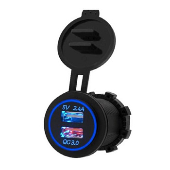 Подвійний USB прикурювач AAA  (A2022)