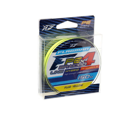 Шнур Flagman PE Hybrid F4 Fluo Yellow 150м