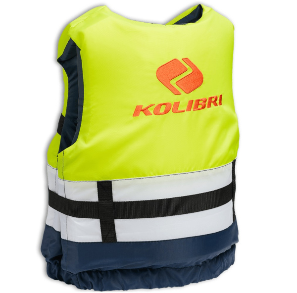 Жилет страхувальний Kolibri (110-130 кг) жовтий+білий+синій (34.005.50)