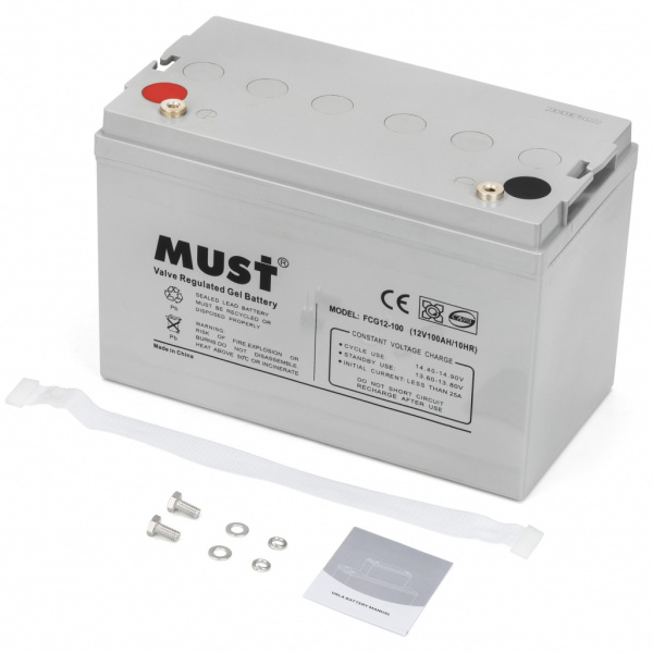Акумулятор гелевий Must 12v 100Ah (FCG12-100)