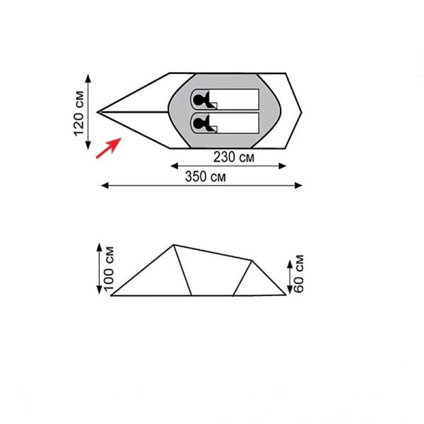 Намет Tramp Bike 2 (V2) (TRT-020)