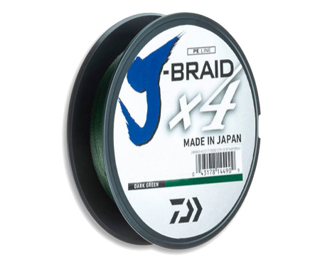 Шнур Daiwa J-Braid x4 Dark Green 135м