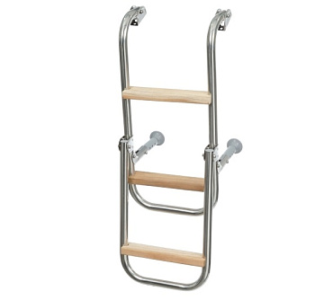 Сходи Sumar 250х800мм, з дерев'яними сходами,3 сходинки (1041)