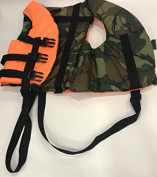 Жилет страхувальний Бухта двосторонній (30-50 кг) помаранчевий+камуфляж S
