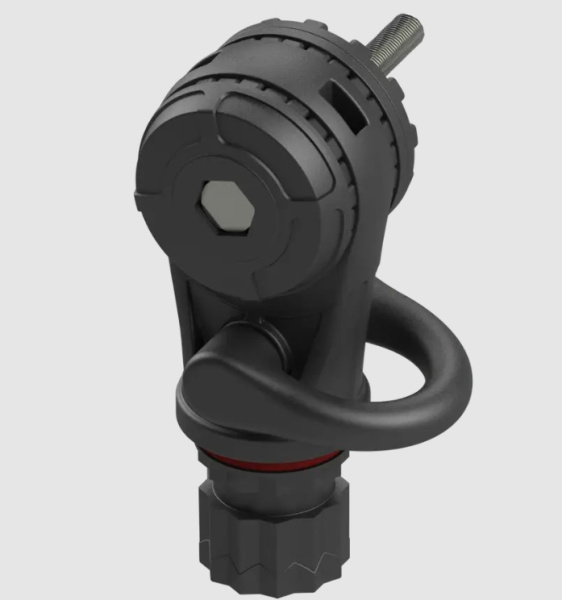 Армований адаптер FASTEN As222 зі шліцами 27.7° у зборі з перехідними шайбами 7.5° і такелажною скобою (01.17.020.01.01)