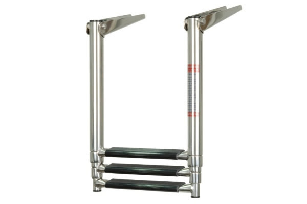 Телескопічні сходи AquaLand, нержавіюча сталь, 3 сходинки (1103003)